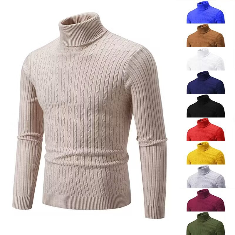 Herren Rollkragenpullover Fein Strick Elegance Modern - BerlinGlamour