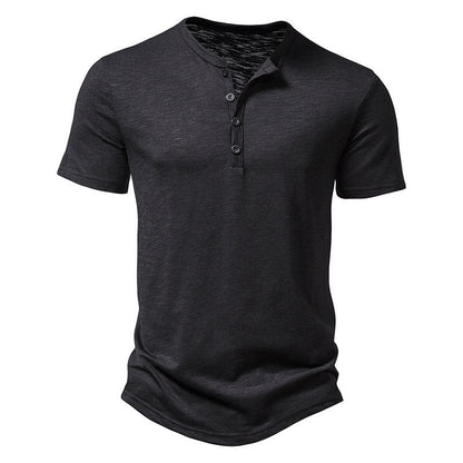 Herren Kurzarm-Shirt klassisches Knopfdesign Modern Berlin