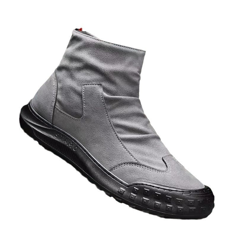 Damen Stiefel Ankle Boots Robust Reißverschluss