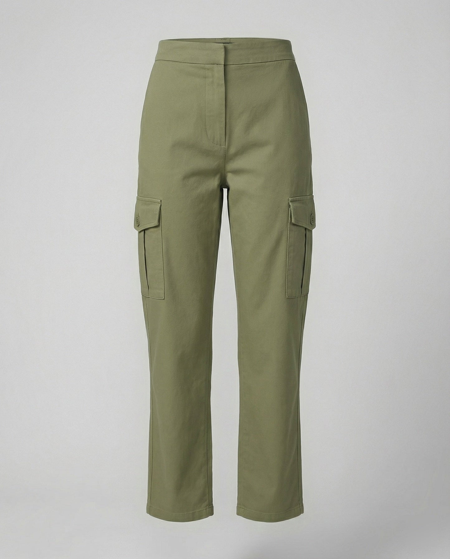 Damenhose Baumwoll Gerade Bein Lockere Freizeithose Frauen