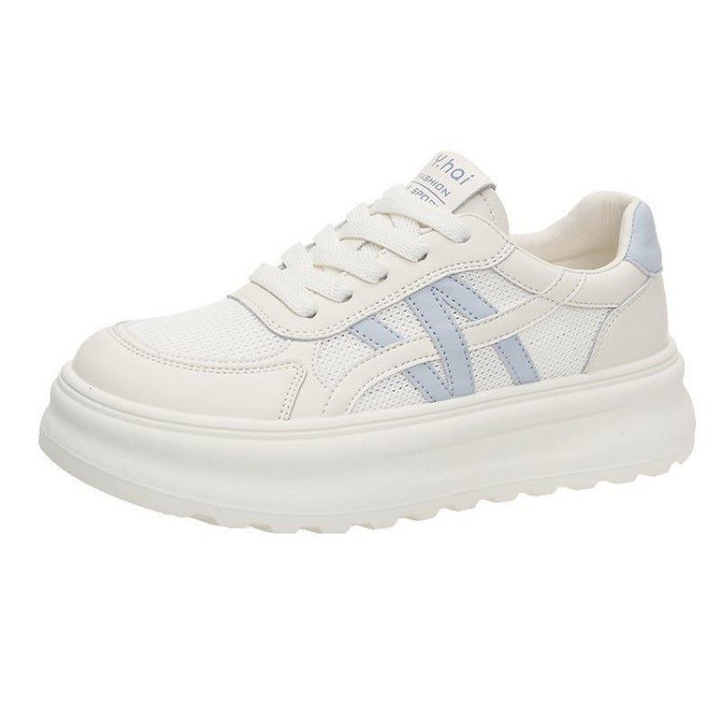 Damen Sneaker Sportlich Plateau atmungsaktiv