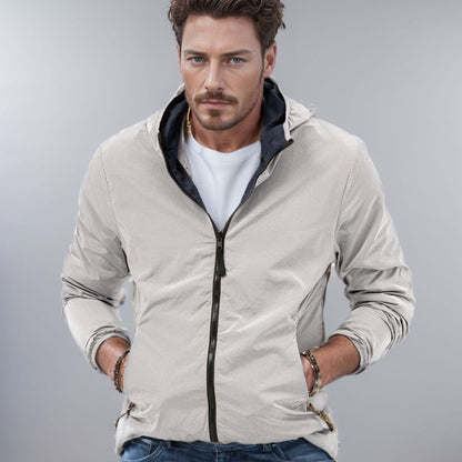 Herren Windjacke Leicht Wasserdicht Sportlich