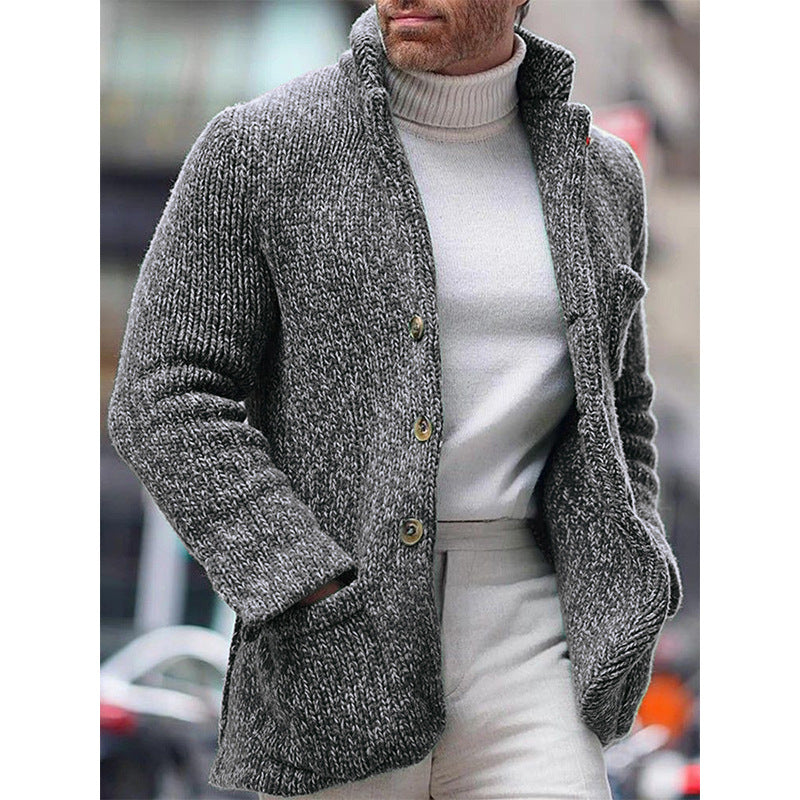 Herren Strickjacke Modern Elegante Textur