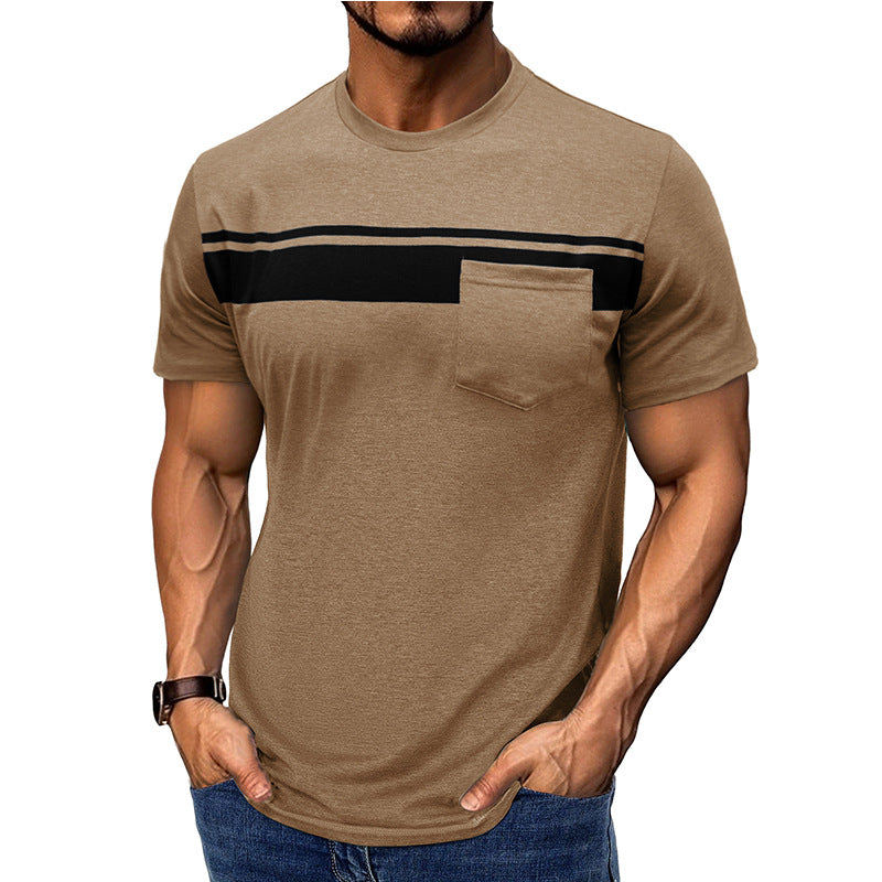Herren Kurzarmshirt mit Brusttasche Modern Style