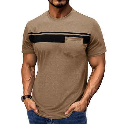 Herren Kurzarmshirt mit Brusttasche Modern Style