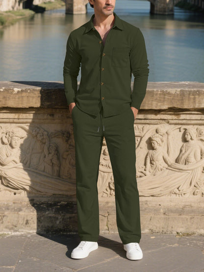Herren Freizeitanzug Set Modern Komfort Schnitt Elegante Optik