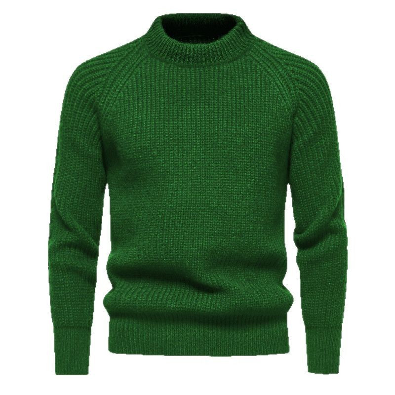 Herren Pullover Grobstrick Hochkragen Zeitlos Modern
