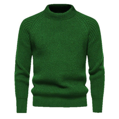 Herren Pullover Grobstrick Hochkragen Zeitlos Modern