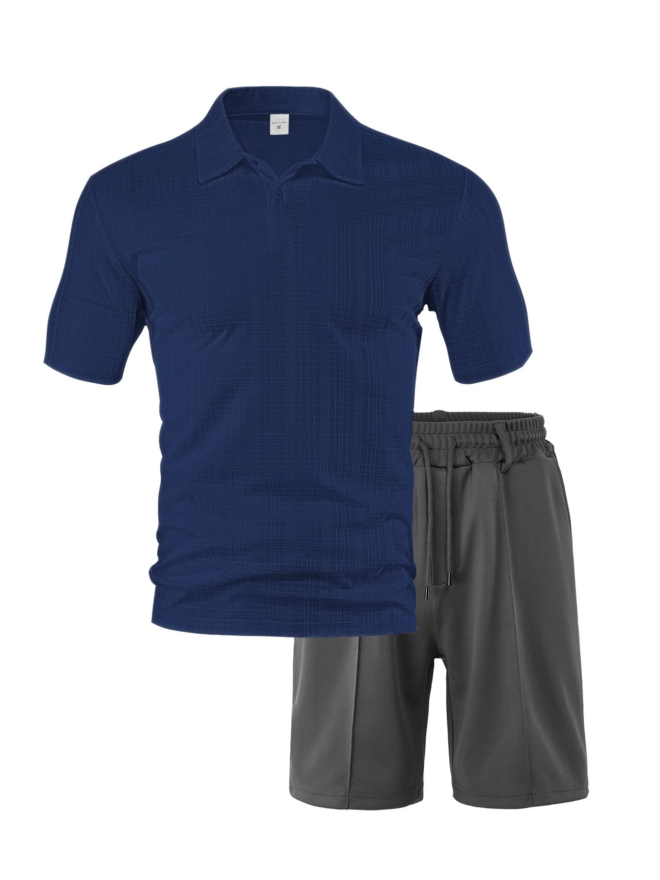 Herren Sportset Polo-Shirt und Shorts atmungsaktiv Modern