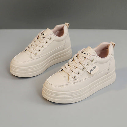 Damen Plateau Sneaker Bequem Atmungsaktiv Rutschfest