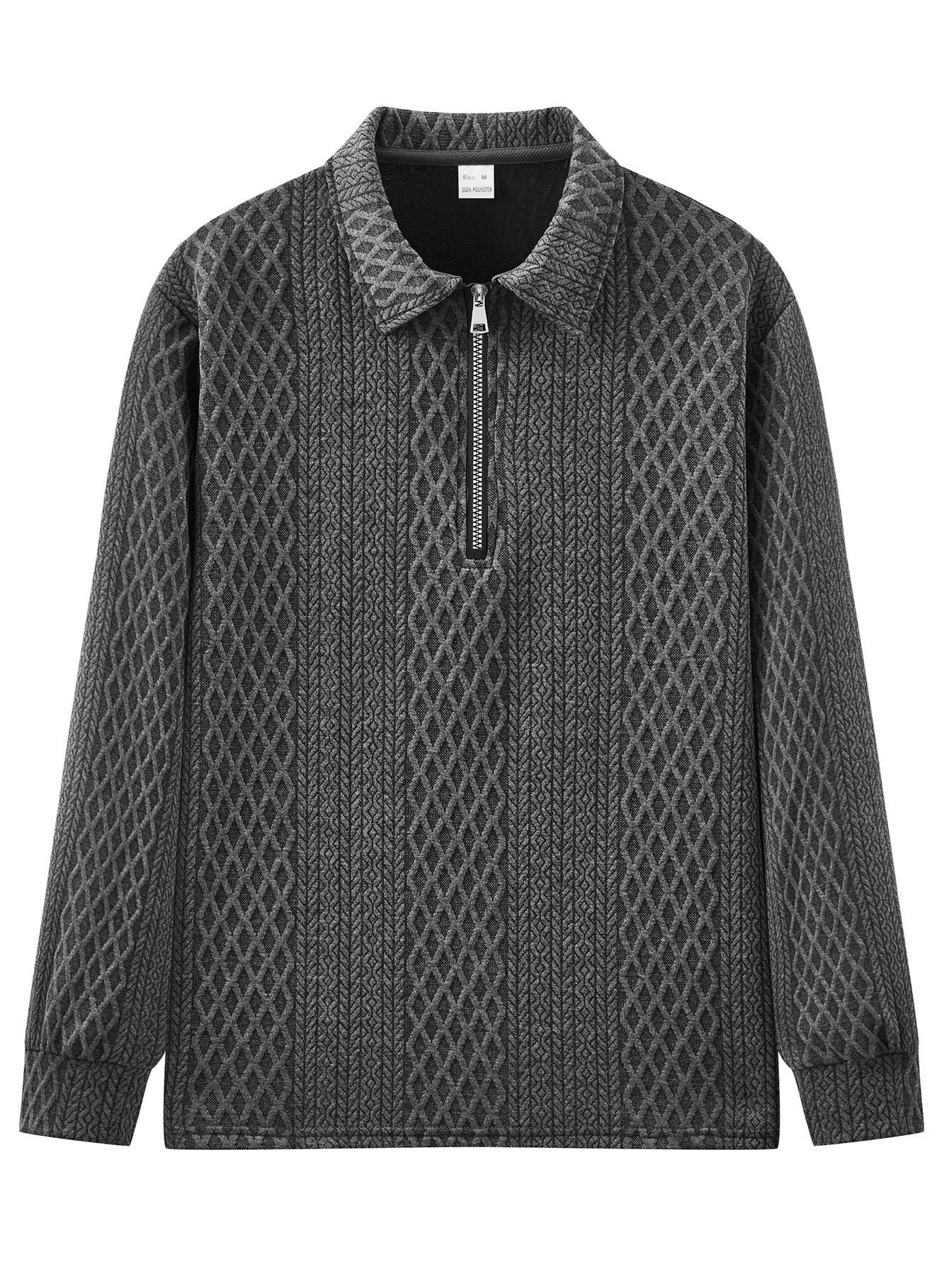 Herren Sweatshirt Stehkragen Strukturiert Modisch