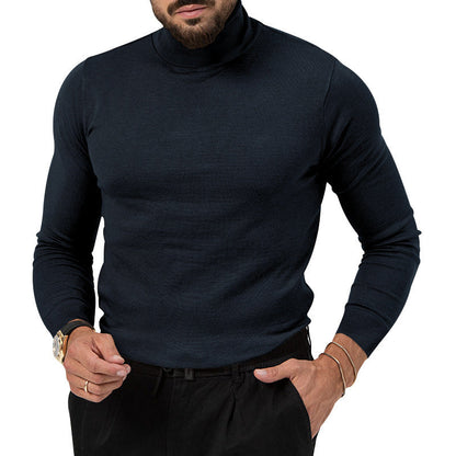 Herren Rollkragenpullover Merinowolle Elegante Qualität