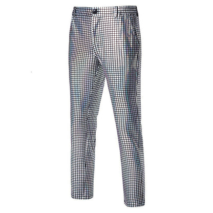 Herren Disco-Hose Glitzer Muster Modern Partyhose