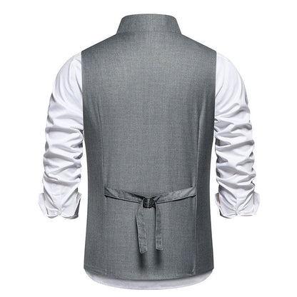 Herren Anzugweste Elegant Asymmetrisch Modern Schnitt