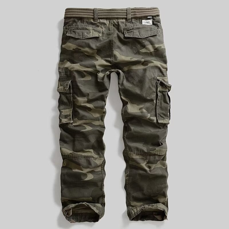 Herren Cargohose Camo Modern Taschen