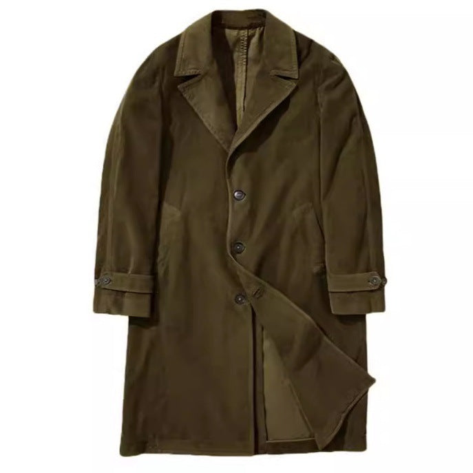Eleganter Herren Wollmantel Modern Schwarz - BerlinGlamour