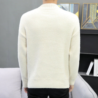 Herren Rollkragenpullover Weich Warm Strick Pullover