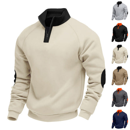 Herren Sportpullover Stehkragen Hochwertig Modern - BerlinGlamour