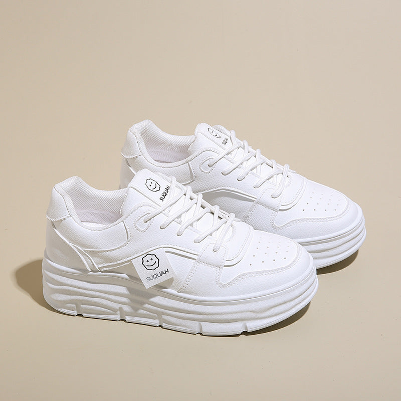 Damen Sneaker Plattform Schuhe Hoch mit Polsterung