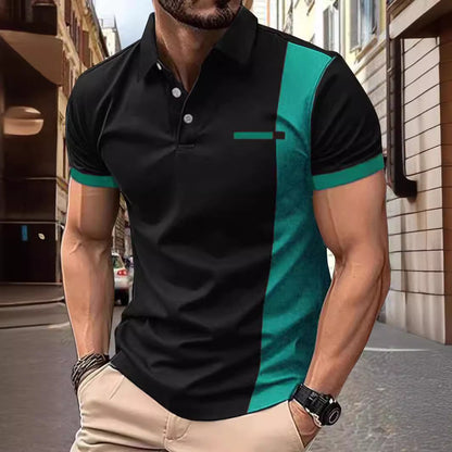Herren Poloshirt Kurzarm Sportlich Sommer