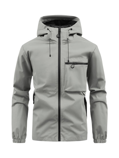 Herren Regenjacke Wasserdicht Atmungsaktiv Modern