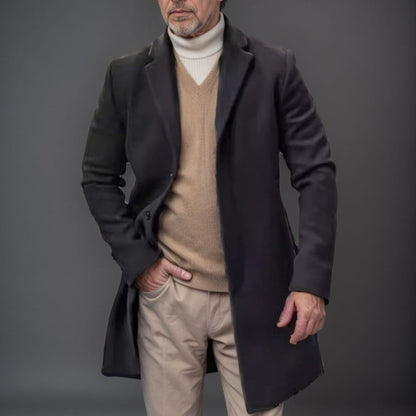Herren Wollmantel Elegant Klassisch Modern - BerlinGlamour