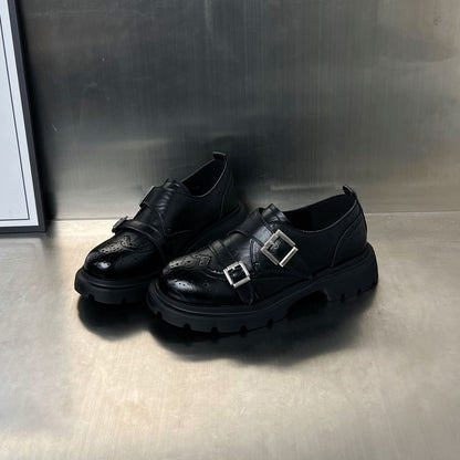 Damen Schnürschuhe Elegante mit Schnallen und rutschfester Sohle