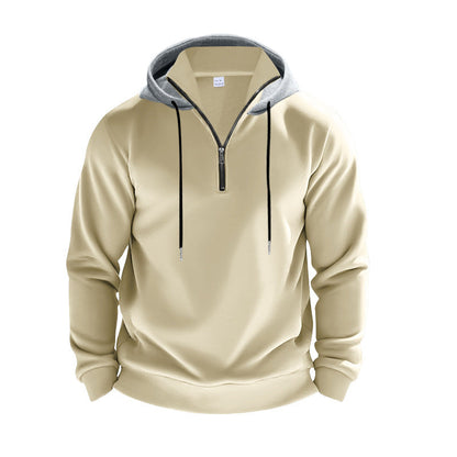 Herren Sweatshirt Kapuzenpullover Sportlich Mit Reißverschluss