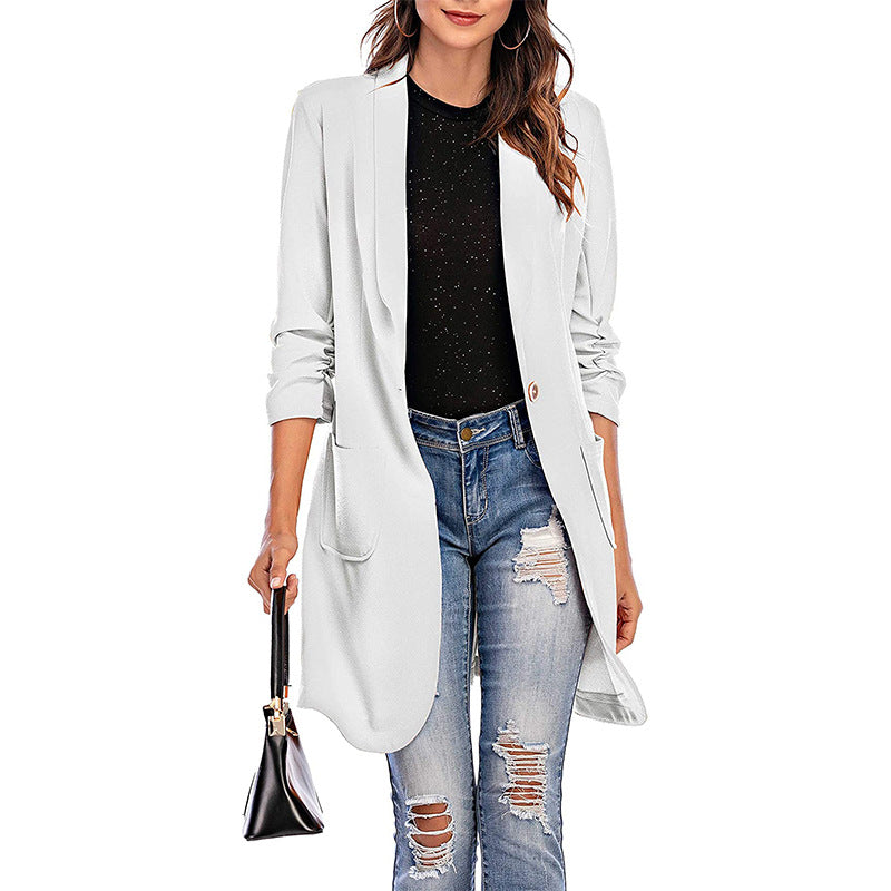 Damen Blazer Stretch Modern mit Taschen Elegant