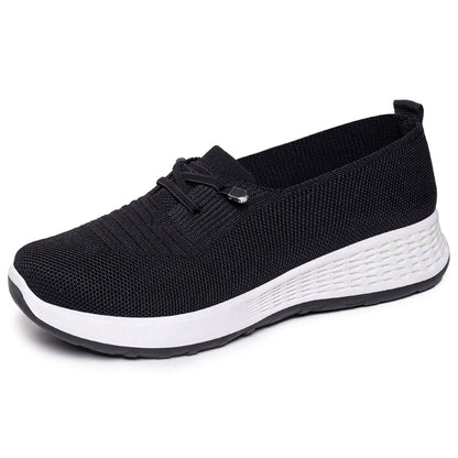 Damen Sneaker Bequem Elastisch Sportschuhe Frauen