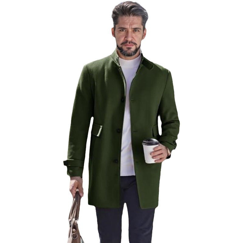 Herren Freizeitmantel Modern mit Taschen Elegant Schnitt