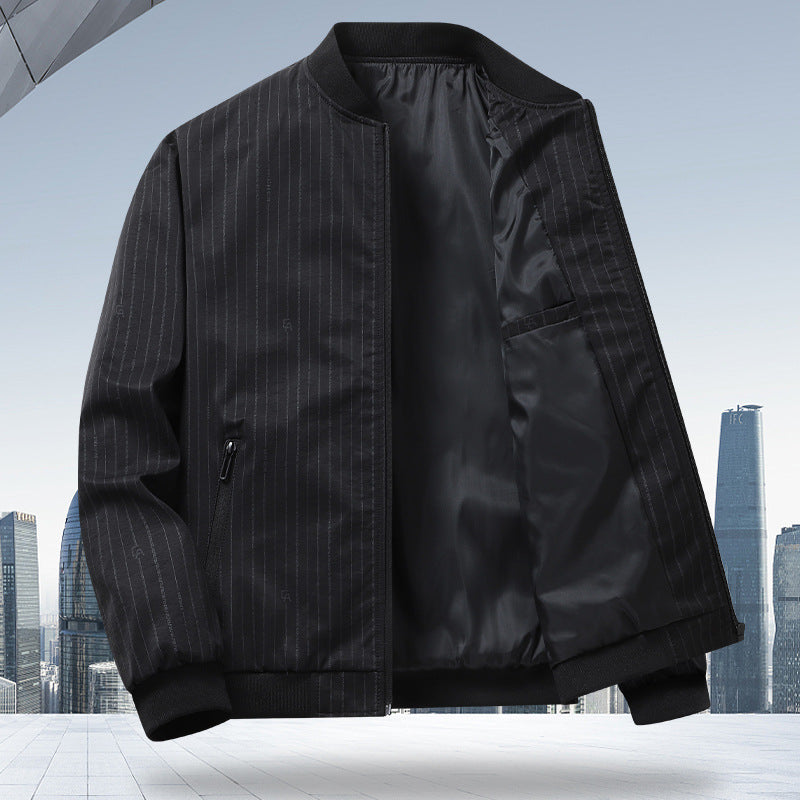 Herren Bomberjacke Urban Style Schwarz Weiß
