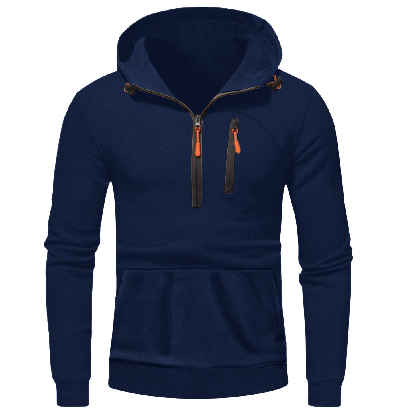 Herren Kapuzenpullover Modern mit Halbzipp Modisch
