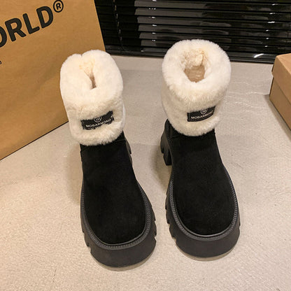 Damen Winterboots Warm Flauschig Rutschfest