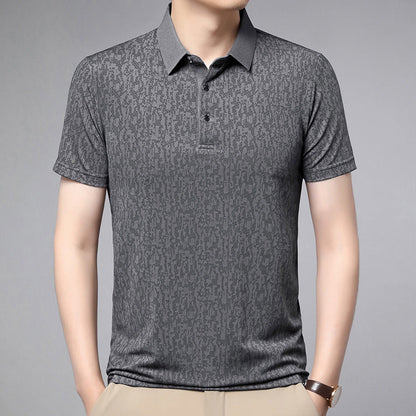 Herren Poloshirt Modern Strukturiert Kragen Style