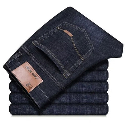 Herren Slim Fit Jeans Modern mit Elastischem Bund