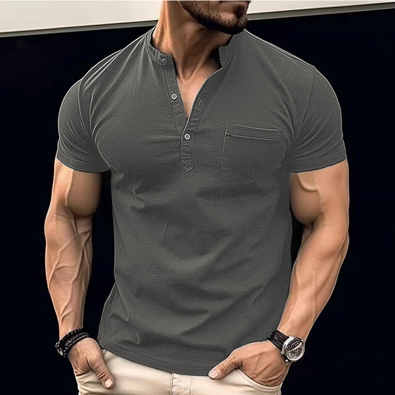 Herren Hemd Kurzarm Doppeltknopf Modern Berlin Style