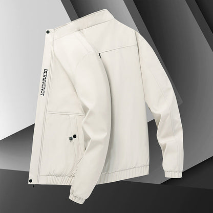 Herren Übergangsjacke Modern mit Verstellbaren Ärmeln und Taschen - BerlinGlamour