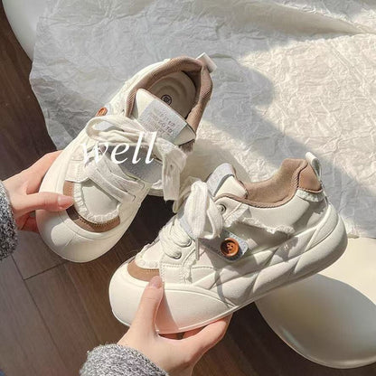 Damen Sneaker Sportlich Bequem Laufschuhe mit Schnürsystem