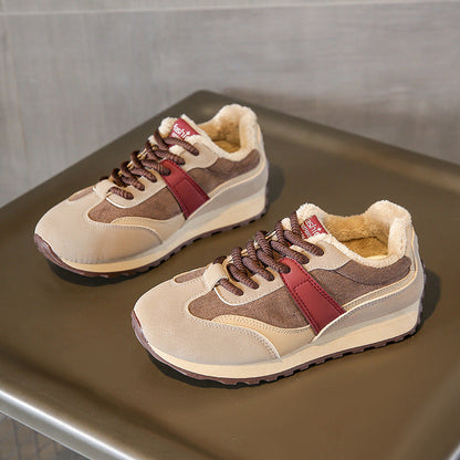 Damen Winter Sneaker Weich Fleece Innenleben Warm