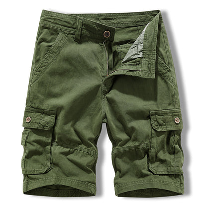 Herren Cargo Shorts Bequem Funktionale Taschen Freizeit
