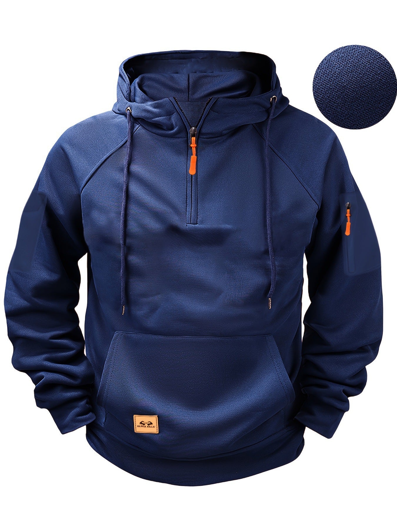 Herren Sportpullover Kapuzenpullover Mit Reißverschluss Taschen