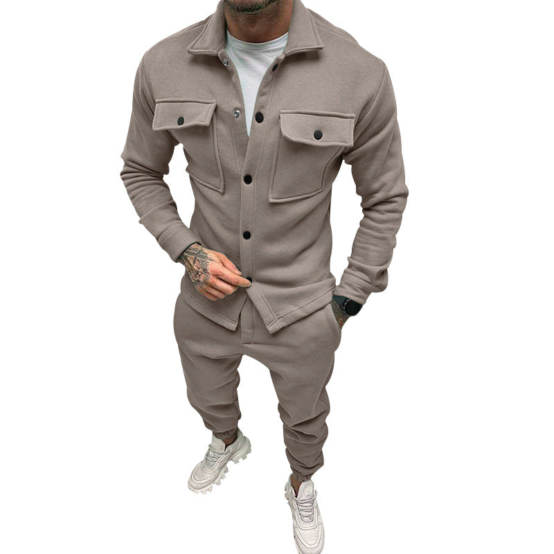 Herren Anzug Freizeit Modern mit Taschen