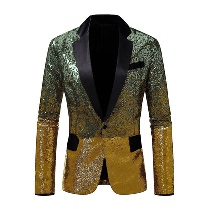 Herren Anzugblazer Elegant Pailletten Luxus Blazer Modern
