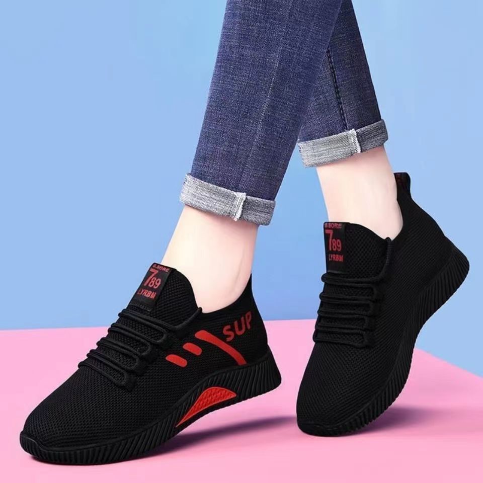 Damen Sneaker Atmungsaktiv Freizeit Schuhe Rutschfest Elastisch