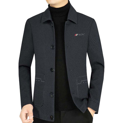 Herren Freizeitjacke Struktur Stoff Modern Berlin