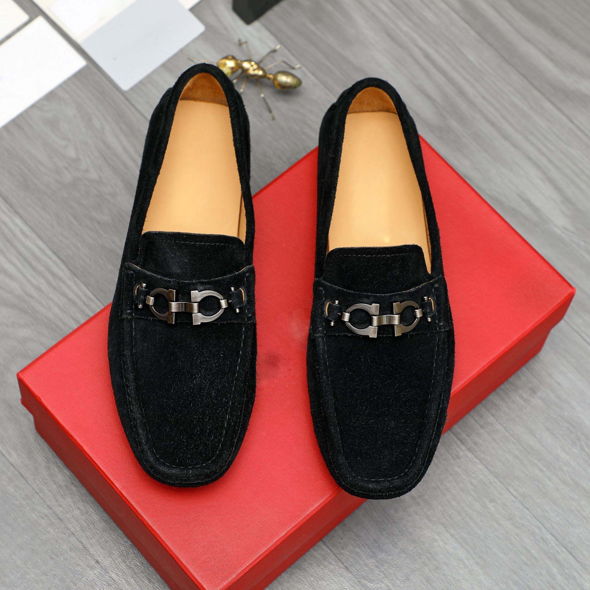 Damen Mokassin Schuhe Wildleder Elegant - BerlinGlamour