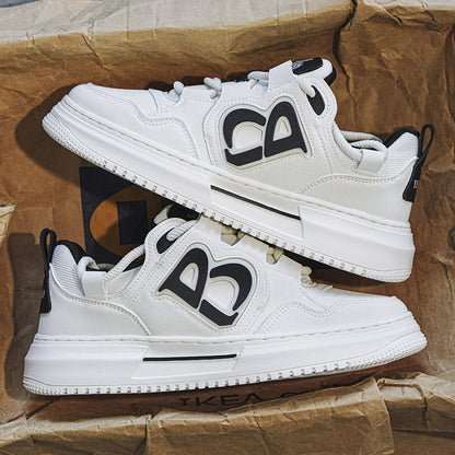 Damen Sneaker Sportlich Atmungsaktiv Weiße Sneaker
