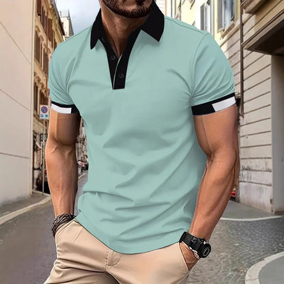 Herren Poloshirt Modern Sportlich Mit Kragen - BerlinGlamour