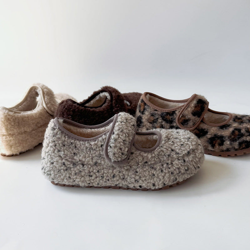 Damen Hausschuhe Weich Warm mit Verstellbarem Riemen